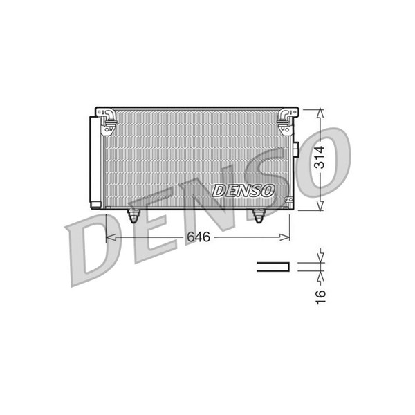 Kondensor, klimatanläggning Denso DCN36001 DENSO