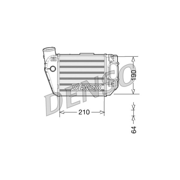 Intercooler, Höger Denso DIT02021 DENSO