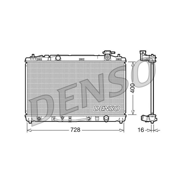Kylare, motorkylning Denso DRM50042 DENSO