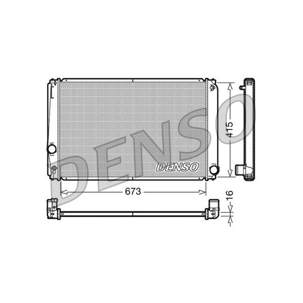 Kylare, motorkylning Denso DRM50051 DENSO