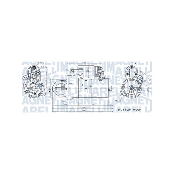 Startmotor 12V Magneti marelli 063721411010 MAGNETI MARELLI