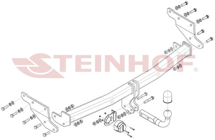 Dragkrok, Standard Nissa Qashqai Iii (j12) Steinhof N-113 Steinhof