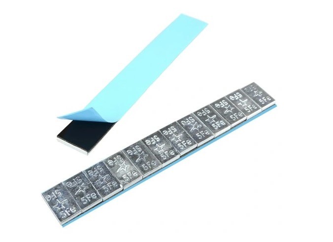 Balansvikt Klister (12x5g) aluminiumfälg silver 6kg, Universal