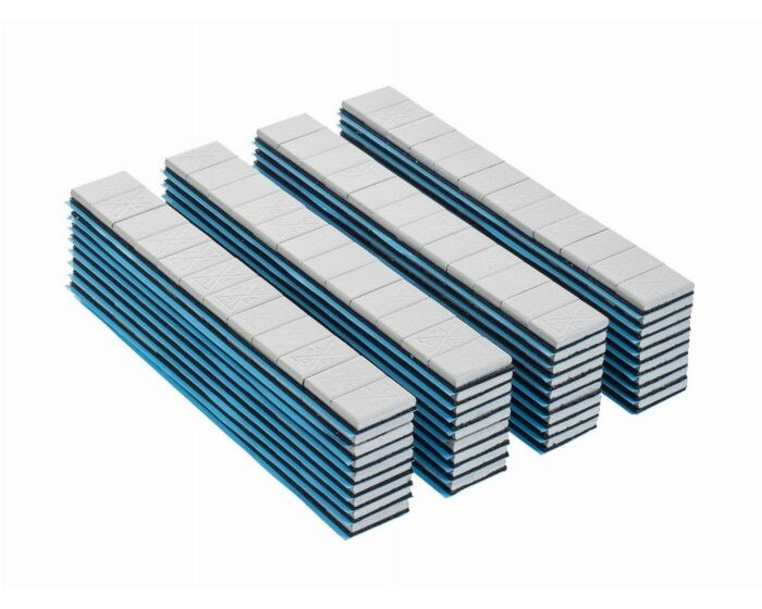Balansvikt Klister 12x5g aluminiumfälg Grå 6kg, Universal