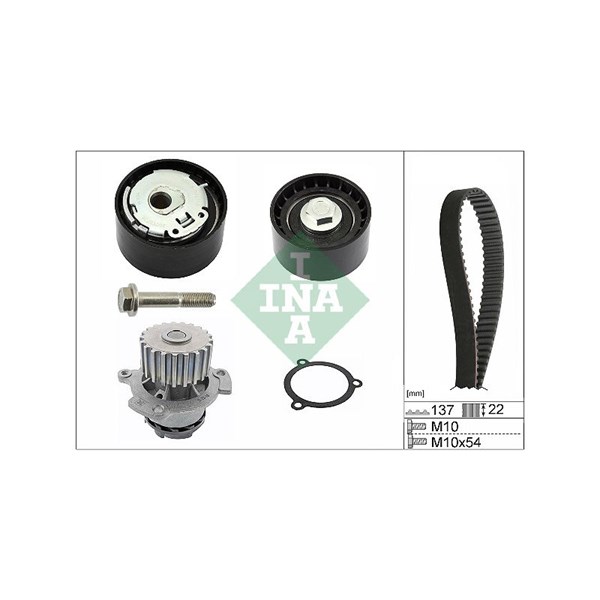 Kamremskit med vattenpump Ina 530 0536 30 INA