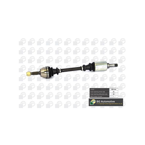Drivaxel, framaxel vänster Bga DS1400L BGA