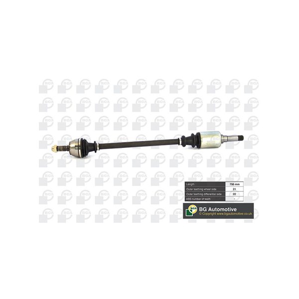 Drivaxel, framaxel höger Bga DS1405R BGA