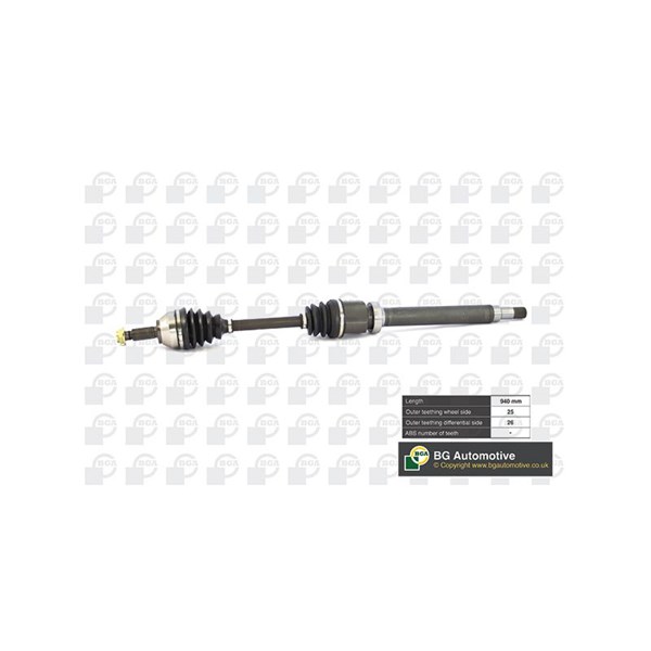 Drivaxel, framaxel höger Bga DS2302R BGA