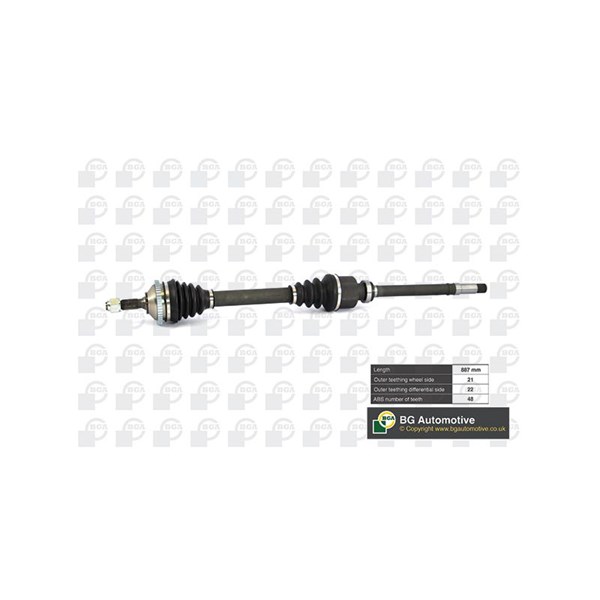 Drivaxel, framaxel höger Bga DS6714RA BGA