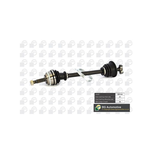 Drivaxel, framaxel vänster Bga DS7301LA BGA