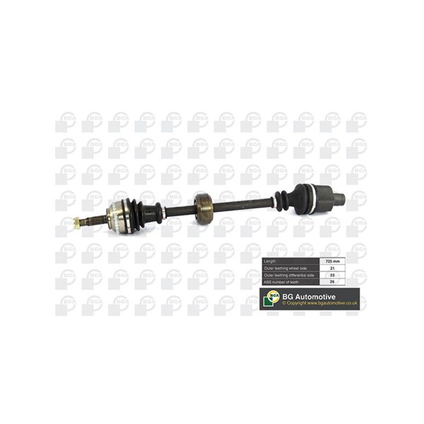 Drivaxel, framaxel höger Bga DS7301RA BGA
