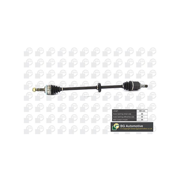 Drivaxel, framaxel höger Bga DS9500RA BGA