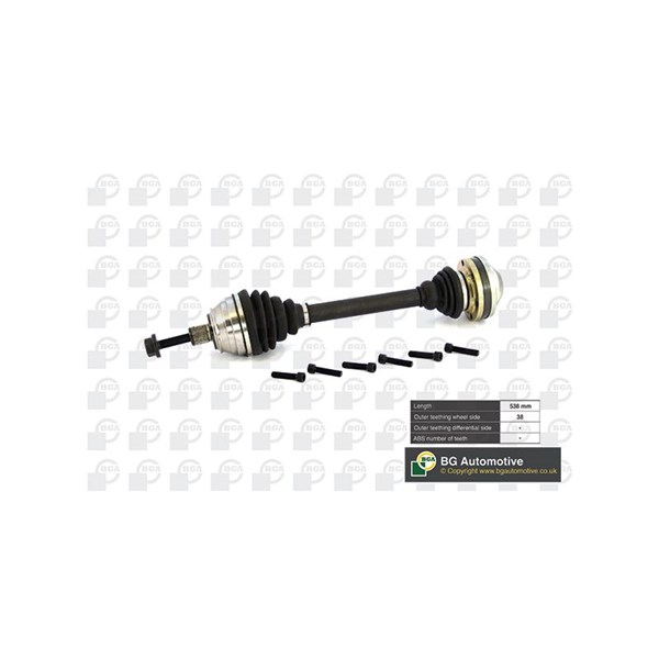 Drivaxel, framaxel höger, framaxel vänster Bga DS9615 BGA
