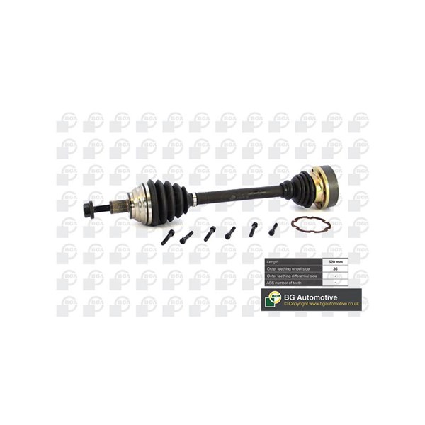 Drivaxel, framaxel vänster Bga DS9634L BGA