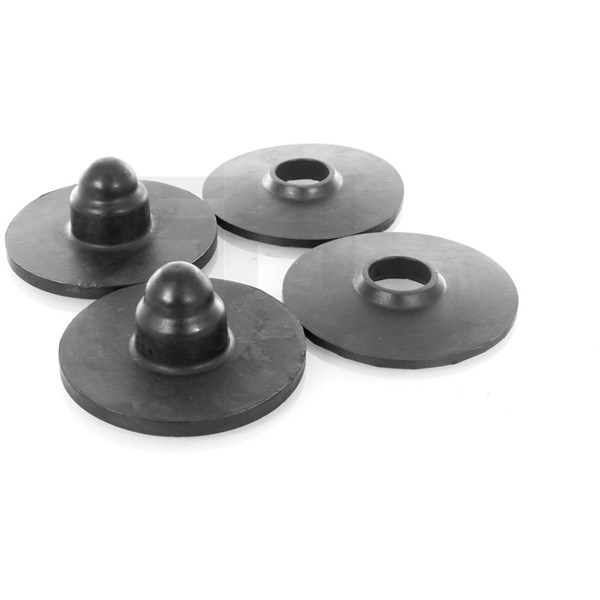 Genomslagsgummi, stötdämpare, Bakaxel, Nedre, Upptill GH