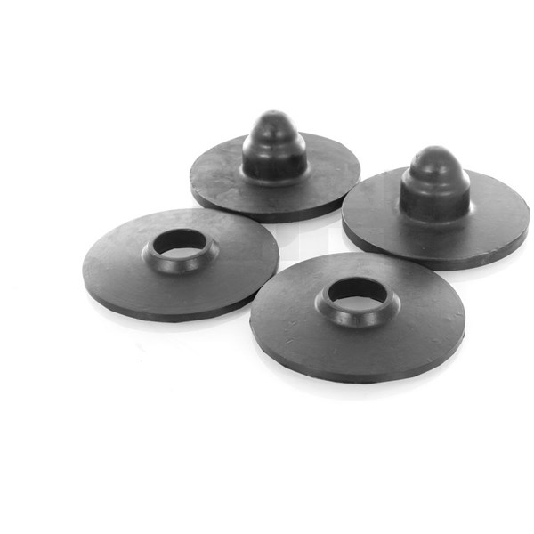 Genomslagsgummi, stötdämpare, Bakaxel, Nedre, Upptill GH