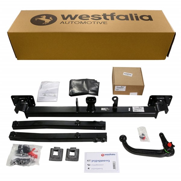 Dragkrok Avtagbar	med Elkabelsats, 13-polig Westfalia 31331590011 WESTFALIA