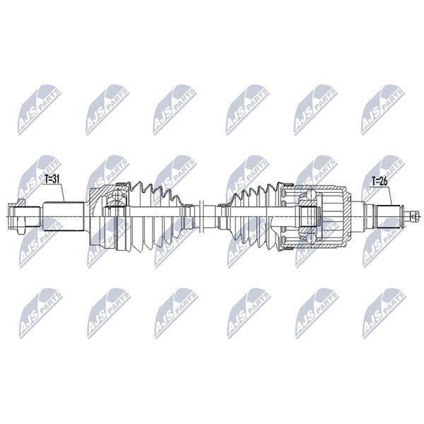 Drivaxel, Bakaxel Nty NPW-LR-027 NTY