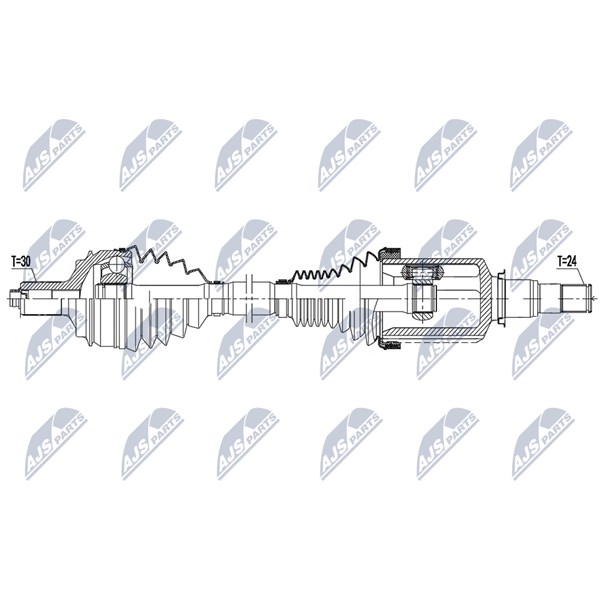 Drivaxel, framaxel höger Nty NPW-ME-154 NTY Drivaxel, framaxel höger Nty NPW-ME-154 NTY