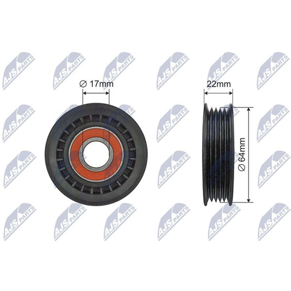 Styrrulle, drivrem Nty RNK-ME-074 NTY