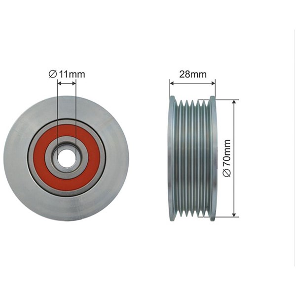 Spännrulle, Drivrem Nty RNK-MZ-019 NTY Spännrulle, Drivrem Nty RNK-MZ-019 NTY
