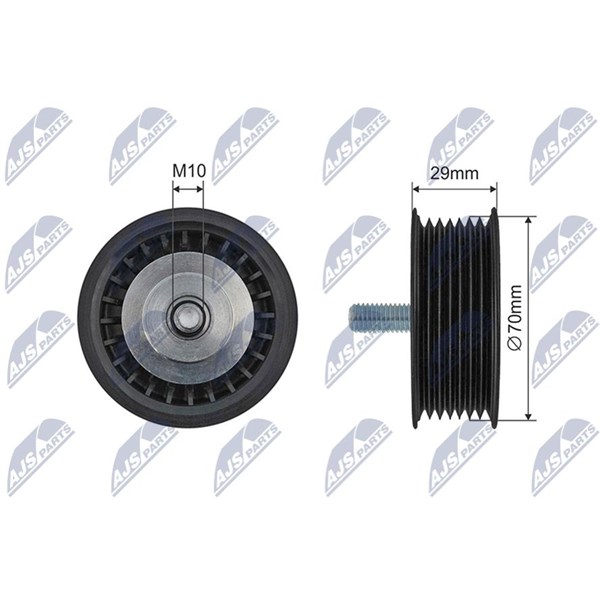 Styrrulle, drivrem Nty RNK-PS-005 NTY