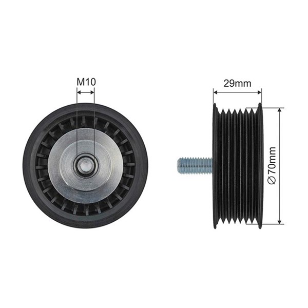 Styrrulle, drivrem Nty RNK-PS-005 NTY