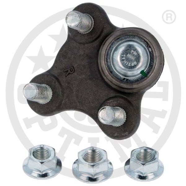Kulled / Spindelled, framaxel höger, Nedre Kulled / Spindelled, framaxel höger, Nedre
