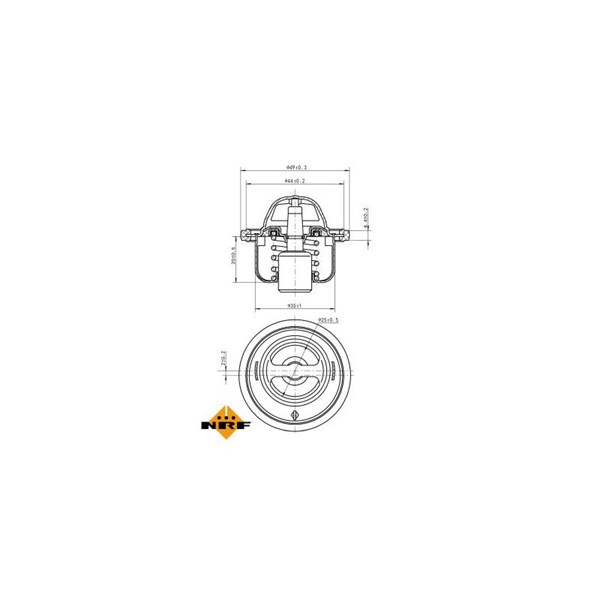 Termostat, kylvätska Nrf 725076 NRF