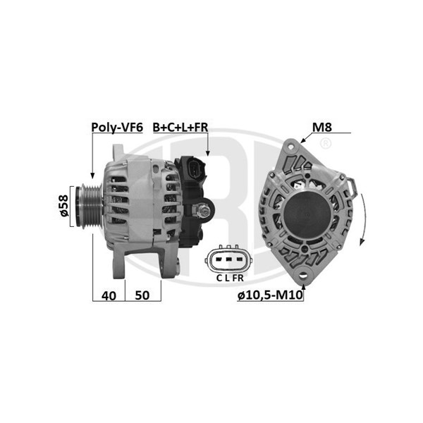 Generator 12V 120A
