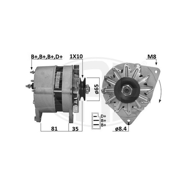 Generator 14V 70A