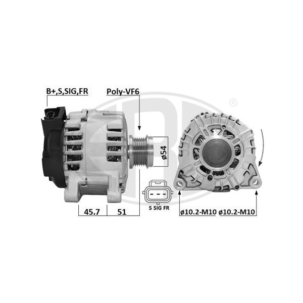 Generator 14V 180A