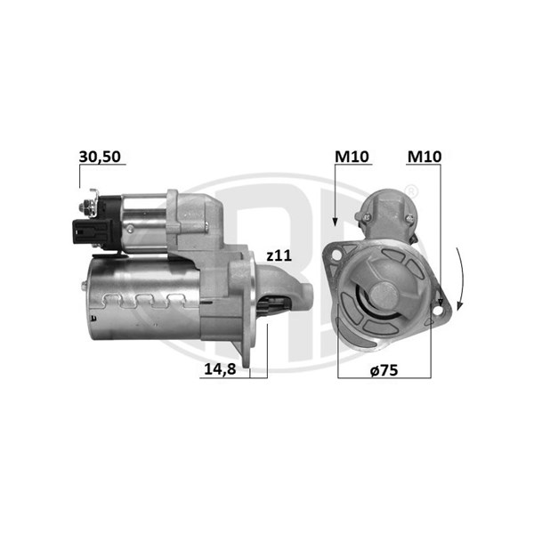 Startmotor 12V
