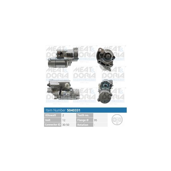 Startmotor 12V Meat & doria 5040331 MEAT & DORIA