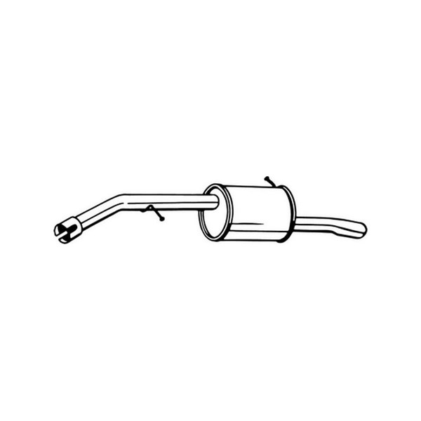 Bakre ljuddämpare Bosal 135-141 BOSAL