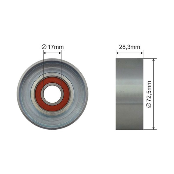 Spännrulle, Drivrem Nty RRK-MZ-002 NTY Spännrulle, Drivrem Nty RRK-MZ-002 NTY