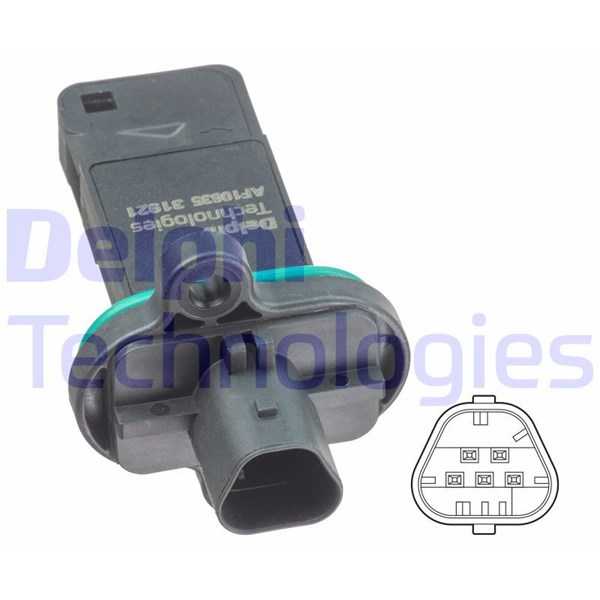 Luftmassemätare Delphi AF10635-12B1 DELPHI Luftmassemätare Delphi AF10635-12B1 DELPHI
