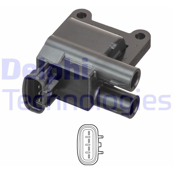 Tändspole 12V Delphi GN10981-12B1 DELPHI