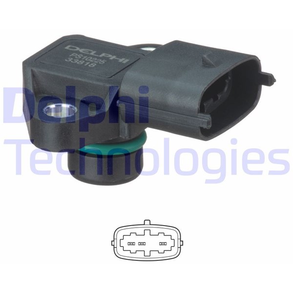 Sensor, insugstryck Delphi PS10225 DELPHI