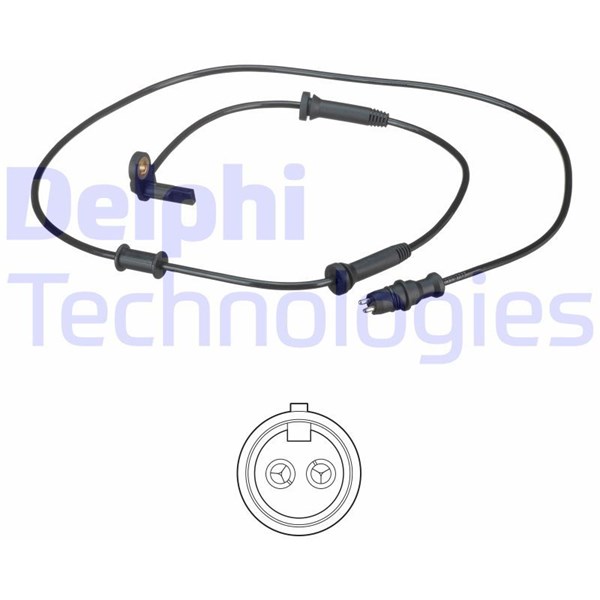 ABS-givare, Sensor, hjulvarvtal, framaxel vänster Delphi SS20479 DELPHI