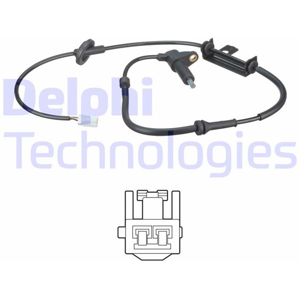ABS-givare, Sensor, hjulvarvtal, Bakaxel, Höger Delphi SS20506 DELPHI ABS-givare, Sensor, hjulvarvtal, Bakaxel, Höger Delphi SS20506 DELPHI