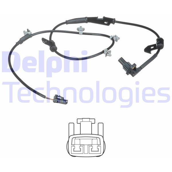 ABS-givare, Sensor, hjulvarvtal, Framaxel, Höger Delphi SS20531 DELPHI ABS-givare, Sensor, hjulvarvtal, Framaxel, Höger Delphi SS20531 DELPHI