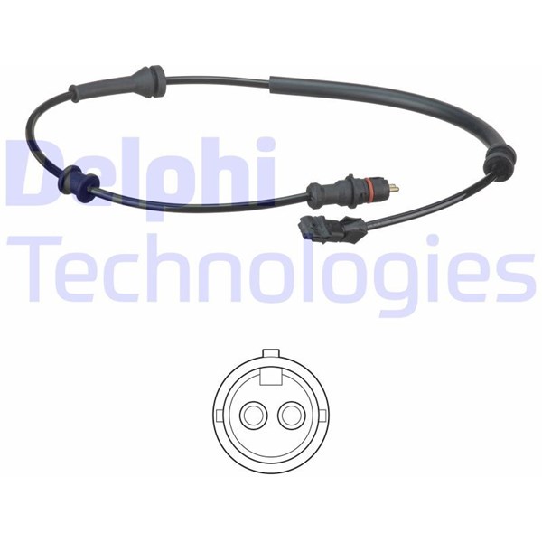 ABS-givare, Sensor, hjulvarvtal, Bakaxel, Höger, Vänster Delphi S DELPHI ABS-givare, Sensor, hjulvarvtal, Bakaxel, Höger, Vänster Delphi S DELPHI
