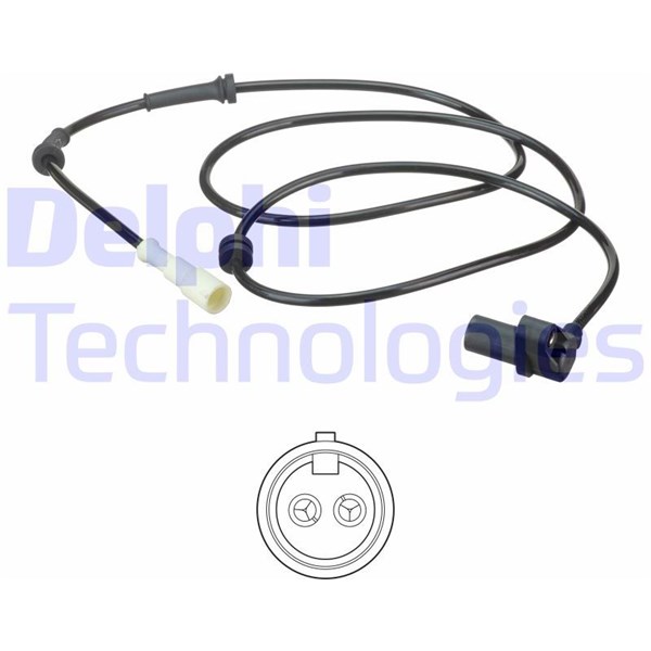 ABS-givare, Sensor, hjulvarvtal, Bakaxel, Höger Delphi SS20589 DELPHI ABS-givare, Sensor, hjulvarvtal, Bakaxel, Höger Delphi SS20589 DELPHI