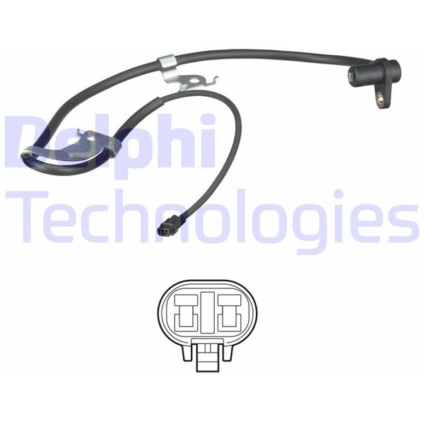 ABS-givare, Sensor, hjulvarvtal, Framaxel, Vänster Delphi SS20632 DELPHI ABS-givare, Sensor, hjulvarvtal, Framaxel, Vänster Delphi SS20632 DELPHI