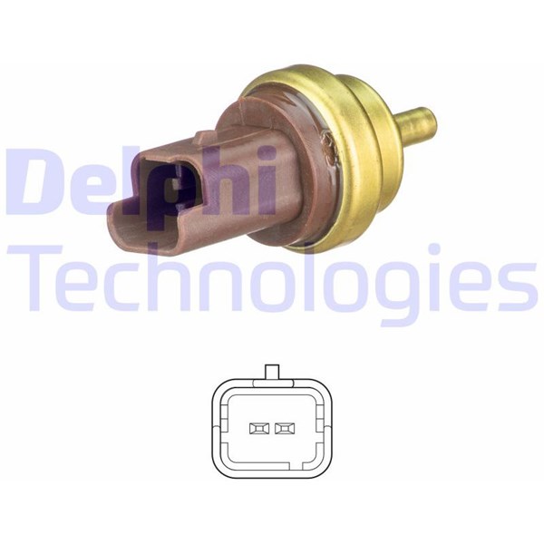 Kylvätsketemperatur-sensor, Nedre Delphi TS10477 DELPHI