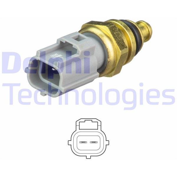 Kylvätsketemperatur-sensor, Nedre Delphi TS10481 DELPHI