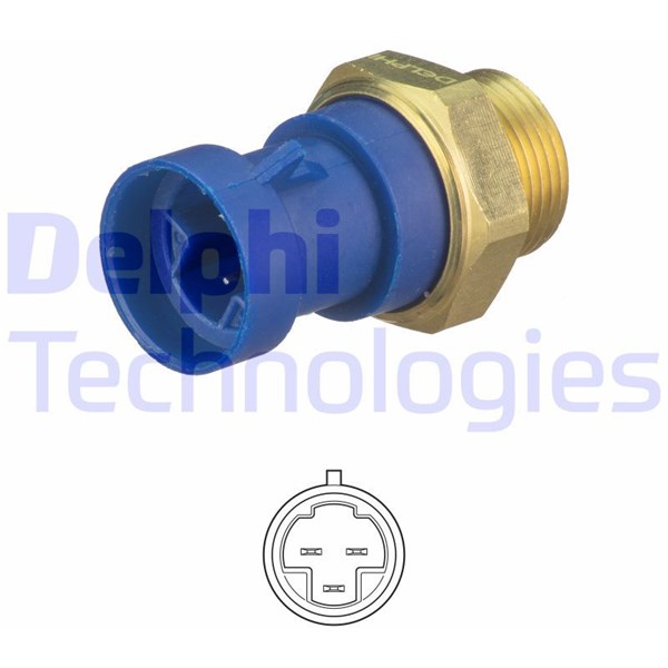 Temperaturswitch, kylarfläkt Delphi TS10513 DELPHI Temperaturswitch, kylarfläkt Delphi TS10513 DELPHI