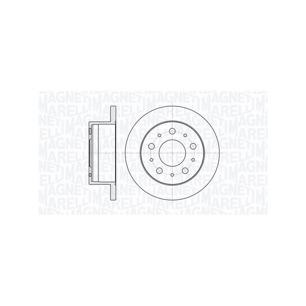 Bromsskiva Solid, Bakaxel Magneti marelli 361302040135 MAGNETI MARELLI Bromsskiva Solid, Bakaxel Magneti marelli 361302040135 MAGNETI MARELLI