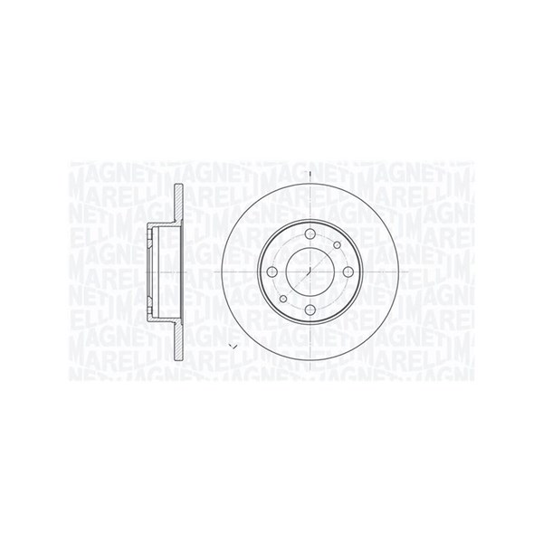 Bromsskiva Solid, Framaxel, Bakaxel MAGNETI MARELLI MAGNETI MARELLI